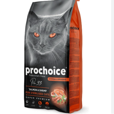 Prochoice Sterilised Salmon & Shrimp 15kg