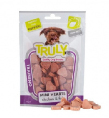 TRULY MINI HEARTS CHICKEN AND FISH 90GR