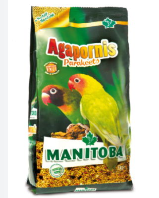 MANITOBA AGAPORNIS PARAKEETS PREMIUM ΤΡΟΦΗ ΓΙΑ LOVEBIRDS 1KG