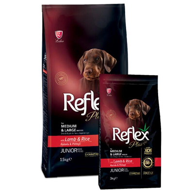 REFLEX PLUS MEDIUM/LARGE JUNIOR LAMB 1kg