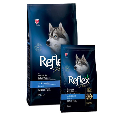 REFLEX PLUS MEDIUM/LARGE ADULT SALMON 15kg