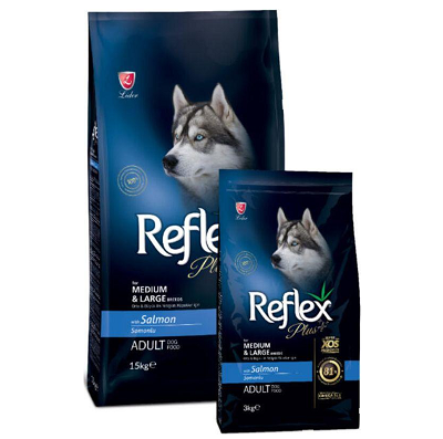 REFLEX PLUS MEDIUM/LARGE ADULT SALMON 1kg