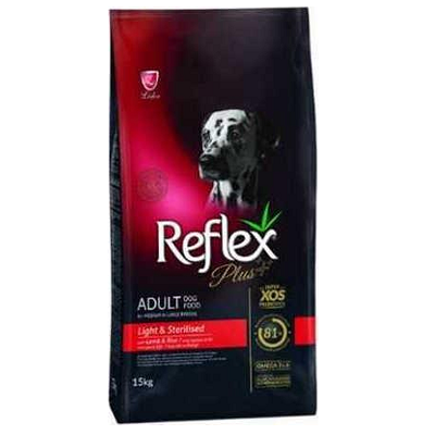 REFLEX PLUS MEDIUM/LARGE LIGHT & STERILISED ADULT LAMB 1kg