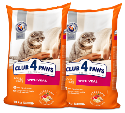 club 4 paws with veal 14kg